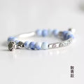 Keramik Perlen Elastisches Armband im Boho Vintage Style für Frauen
