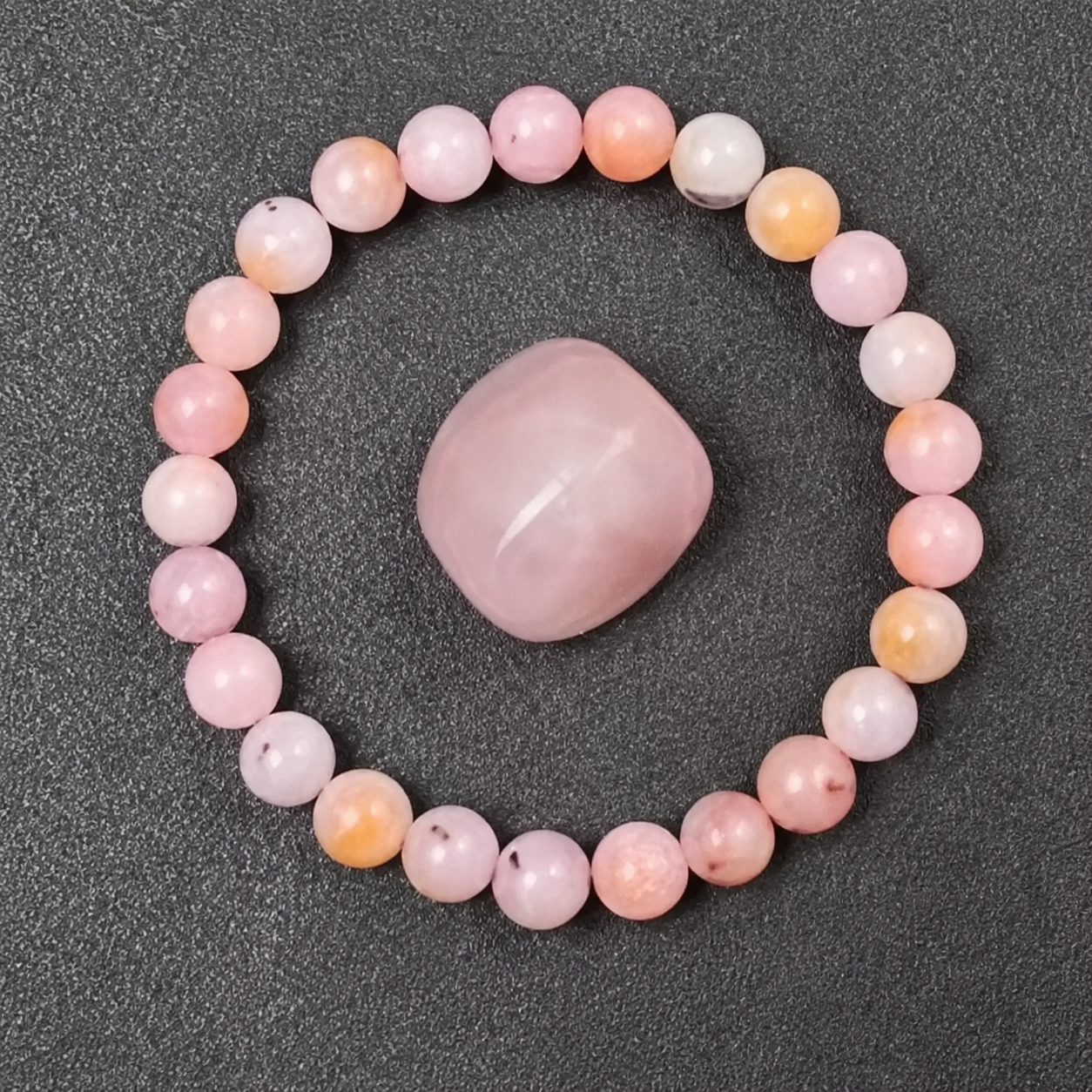 Blaues Sandstein Perlenarmband für Damen und Herren mit Sternenhimmel Glanz und elastischem Komfortdesign