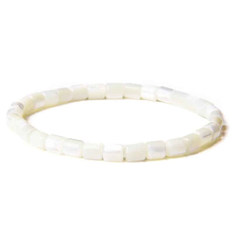 Strand‑Armband aus natürlicher Perlmutt‑Muschel