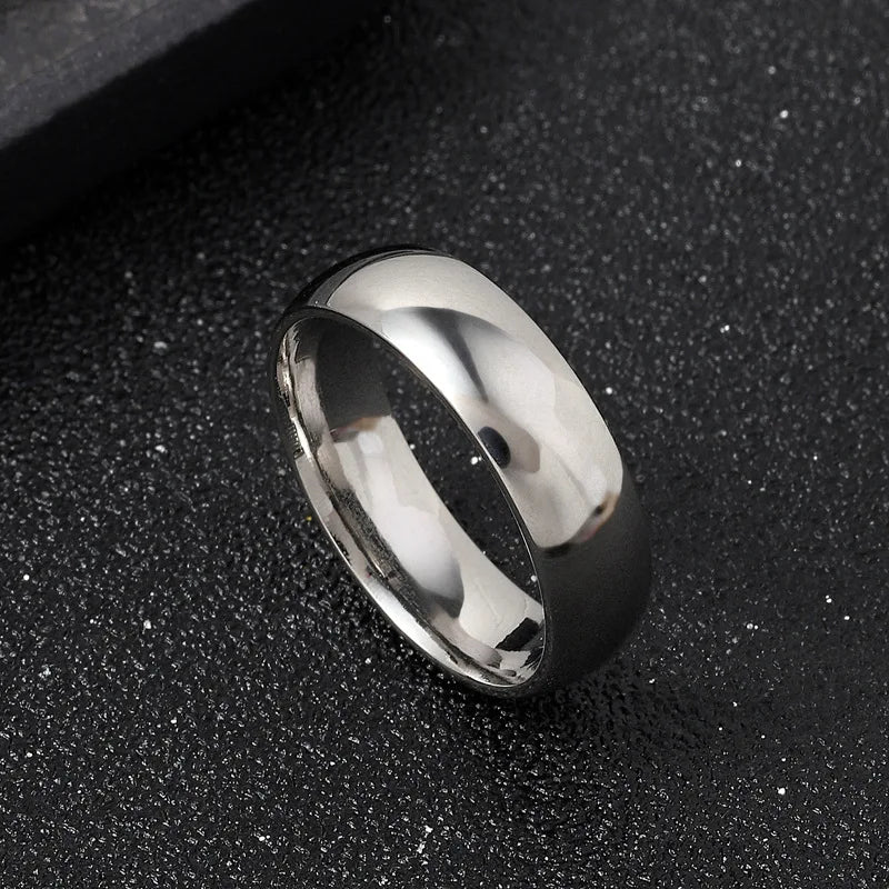 Hochwertiger Ring aus Edelstahl in matter schwarzer Optik