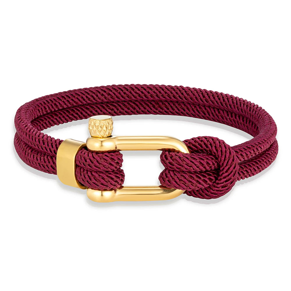 Schäkel‑Armband in Goldoptik aus Edelstahl