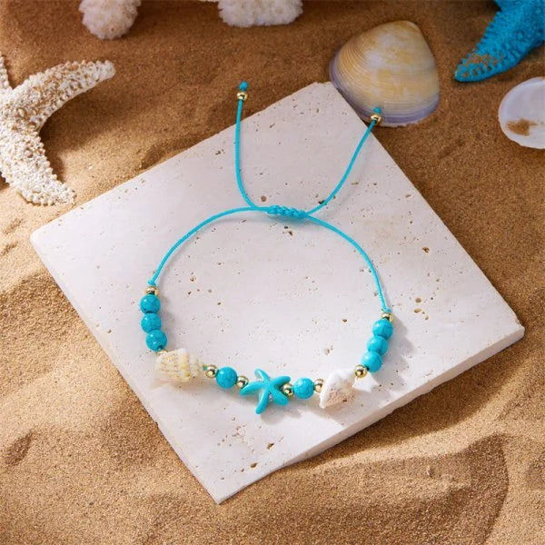 Sommerliches Muschel‑Perlenarmband