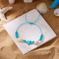 Sommerliches Muschel‑Perlenarmband