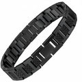 Premium‑Armband aus Titanstahl mit markanter Krokodil‑Gliederkette