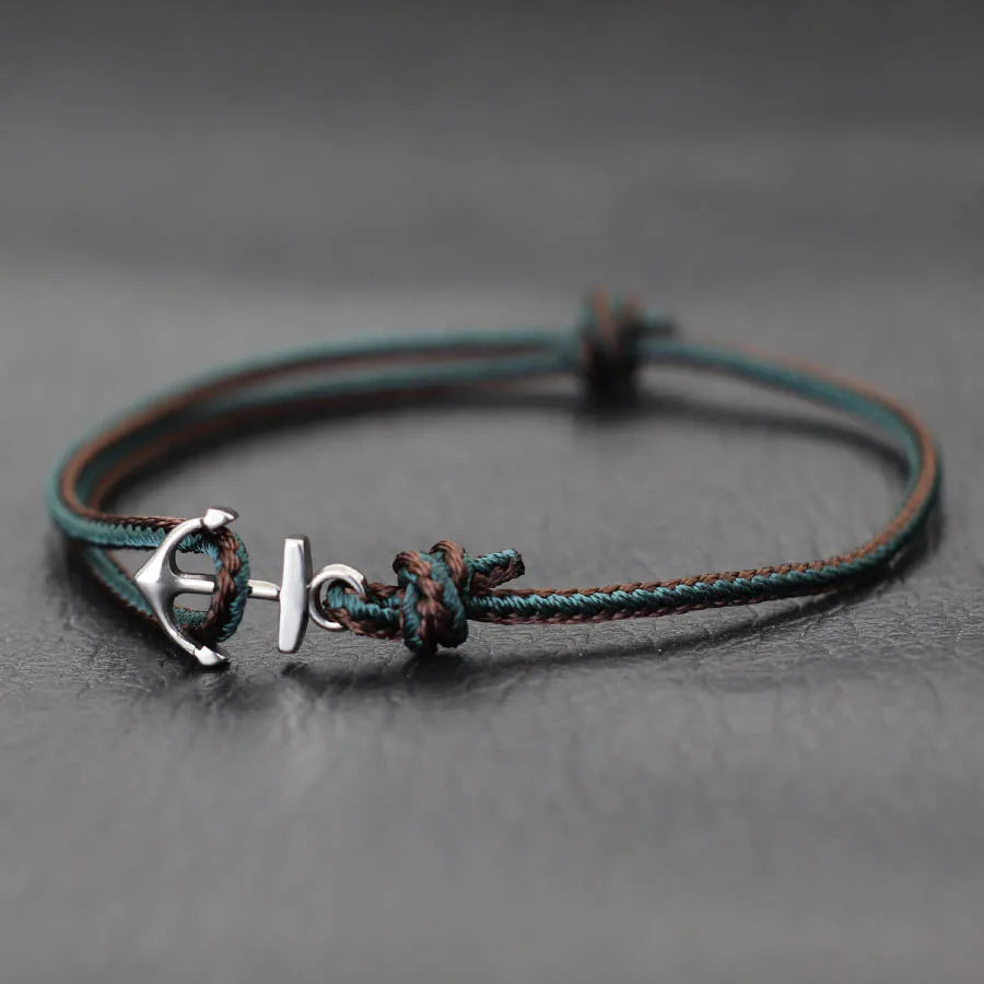 Handgefertigtes Marine‑String‑Armband – 3 mm Ethno‑Seil