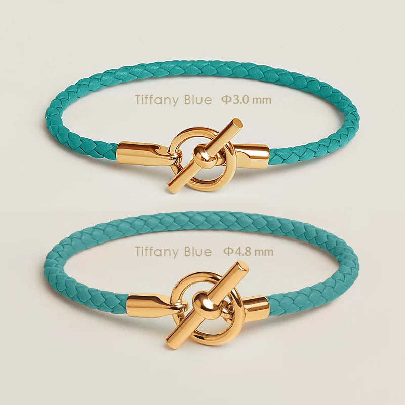 Klassisches Damen Lederarmband von MOONLIGHT mit goldenem OT Verschluss