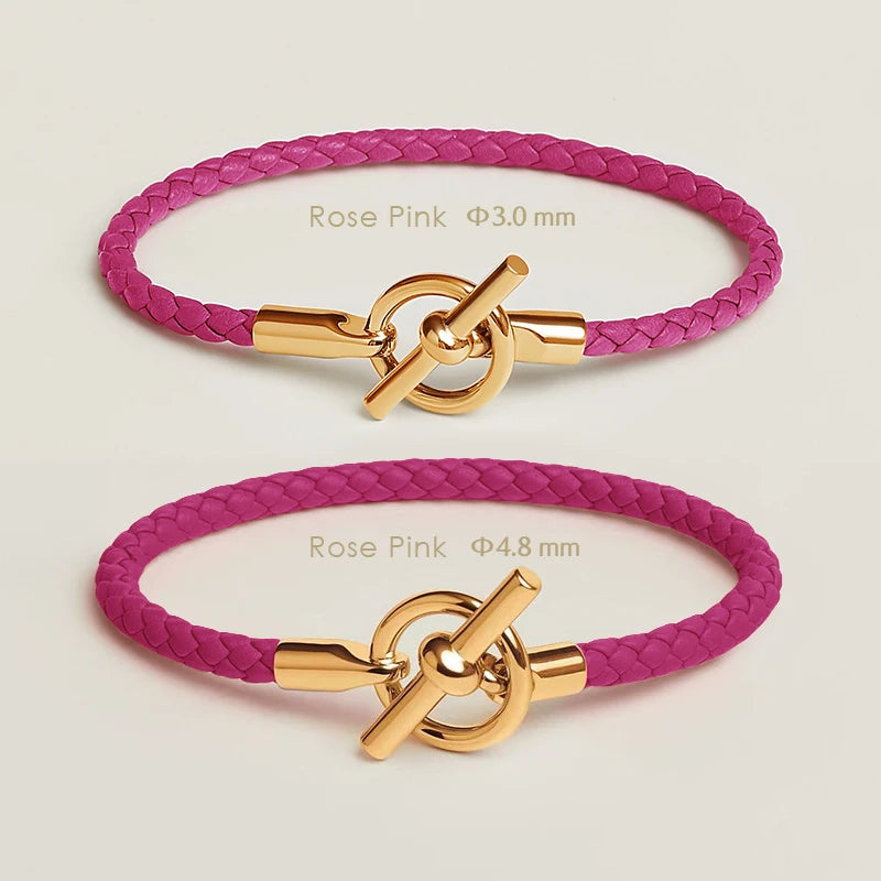 Klassisches Damen Lederarmband von MOONLIGHT mit goldenem OT Verschluss
