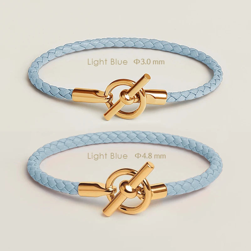 Klassisches Damen Lederarmband von MOONLIGHT mit goldenem OT Verschluss