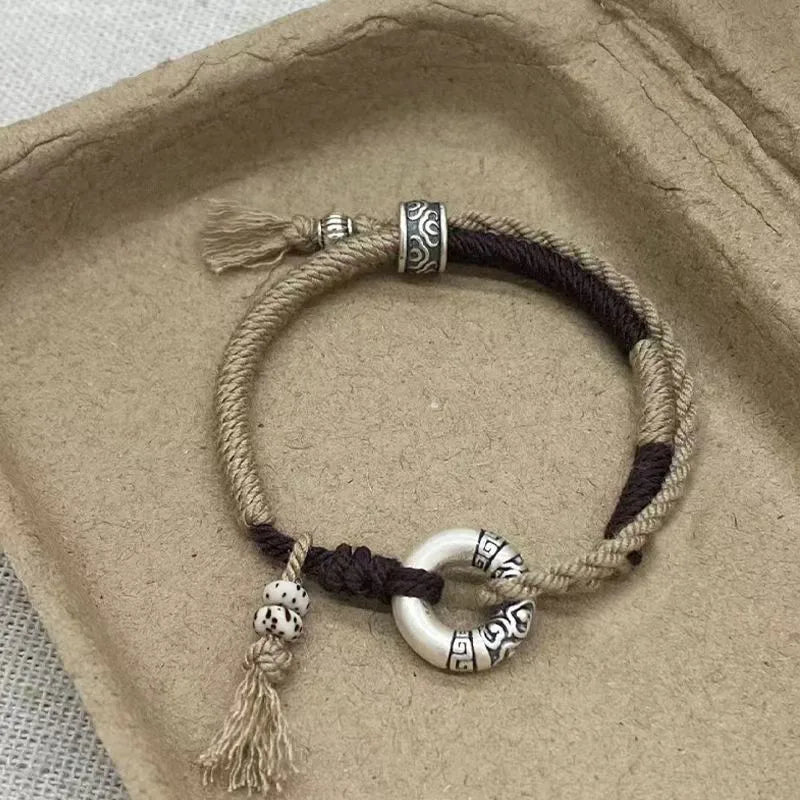 Handgefertigtes Glücks‑Knotenarmband – Rope‑Bracelet