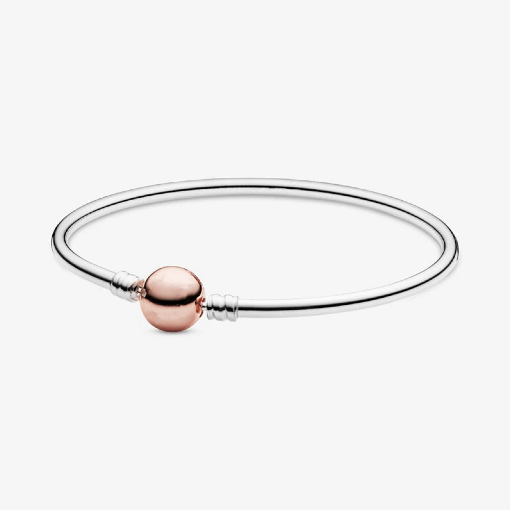 925 Sterling-Silber Damenarmband mit Herz-Kreis-Design