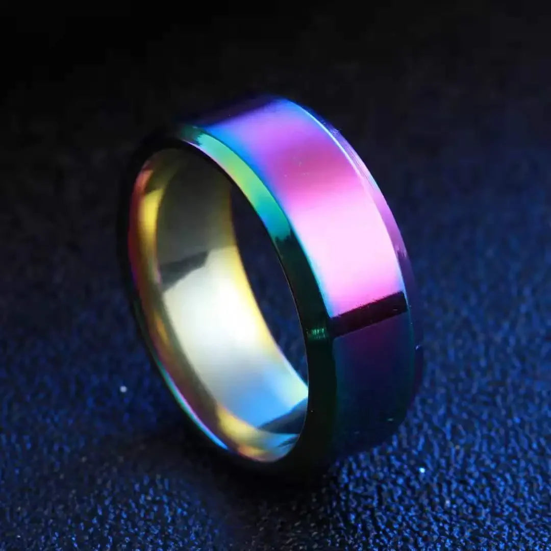 Hochwertiger Ring aus Edelstahl in matter schwarzer Optik