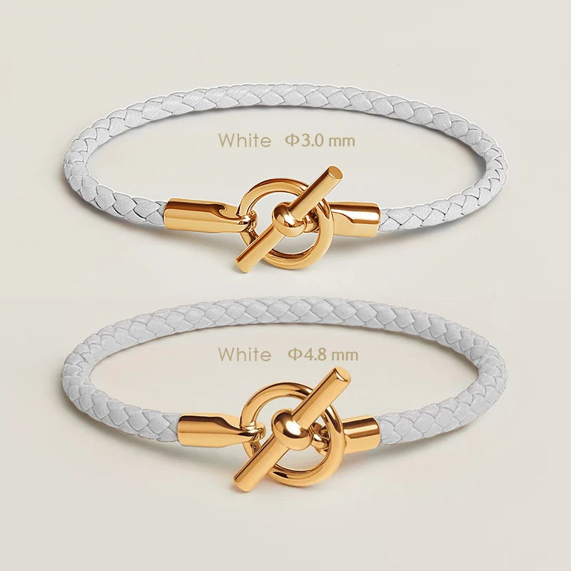 Klassisches Damen Lederarmband von MOONLIGHT mit goldenem OT Verschluss