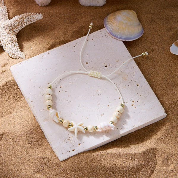Sommerliches Muschel‑Perlenarmband
