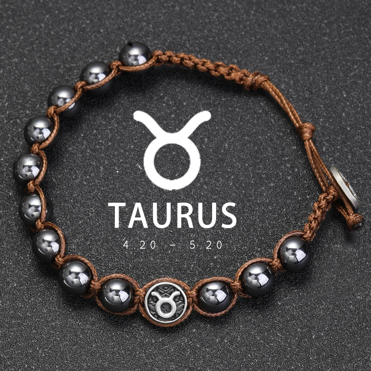 Lavastein – Sternzeichen-Armband für Herren