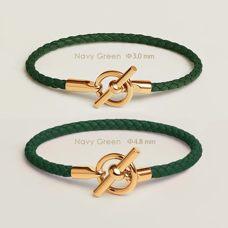 Klassisches Damen Lederarmband von MOONLIGHT mit goldenem OT Verschluss