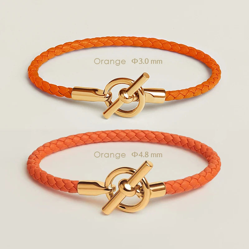 Klassisches Damen Lederarmband von MOONLIGHT mit goldenem OT Verschluss