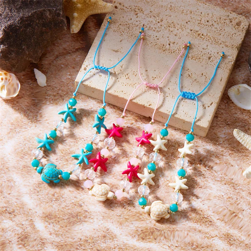 Sommerliches Muschel‑Perlenarmband
