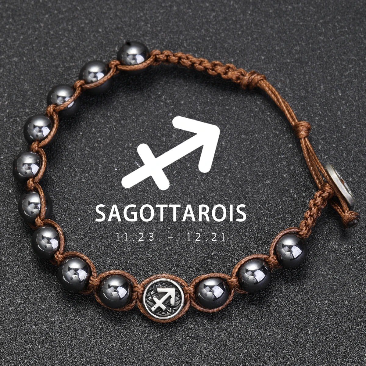 Lavastein – Sternzeichen-Armband für Herren
