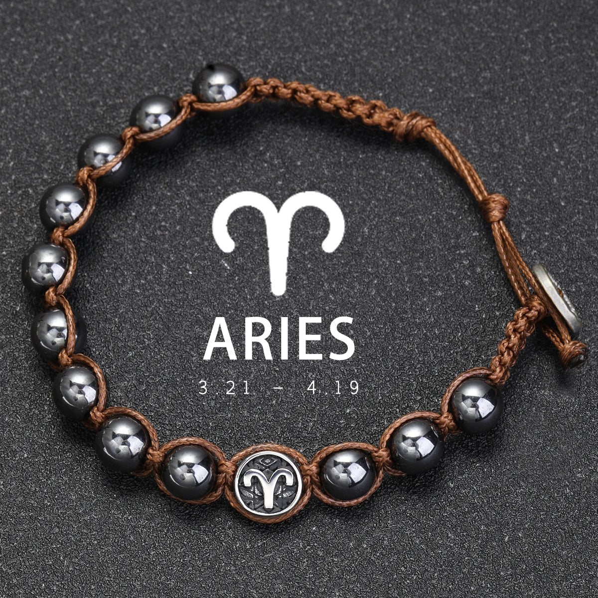Lavastein – Sternzeichen-Armband für Herren