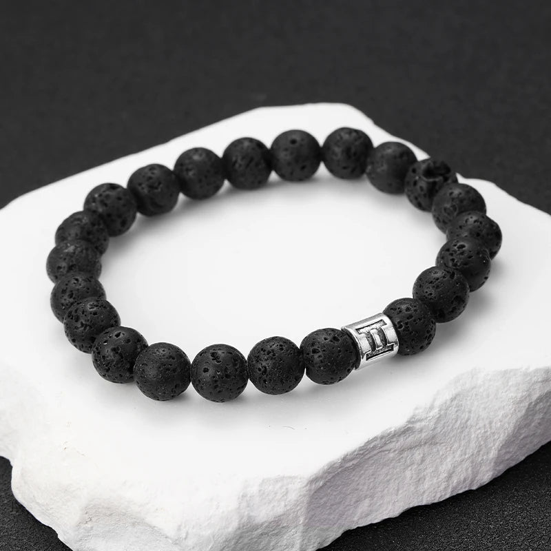 Lavastein – Sternzeichen-Armband für Herren