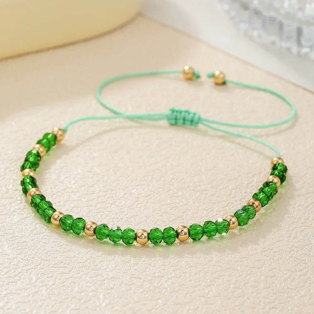 Modisches Boho-Armband mit verstellbarem Flechtband