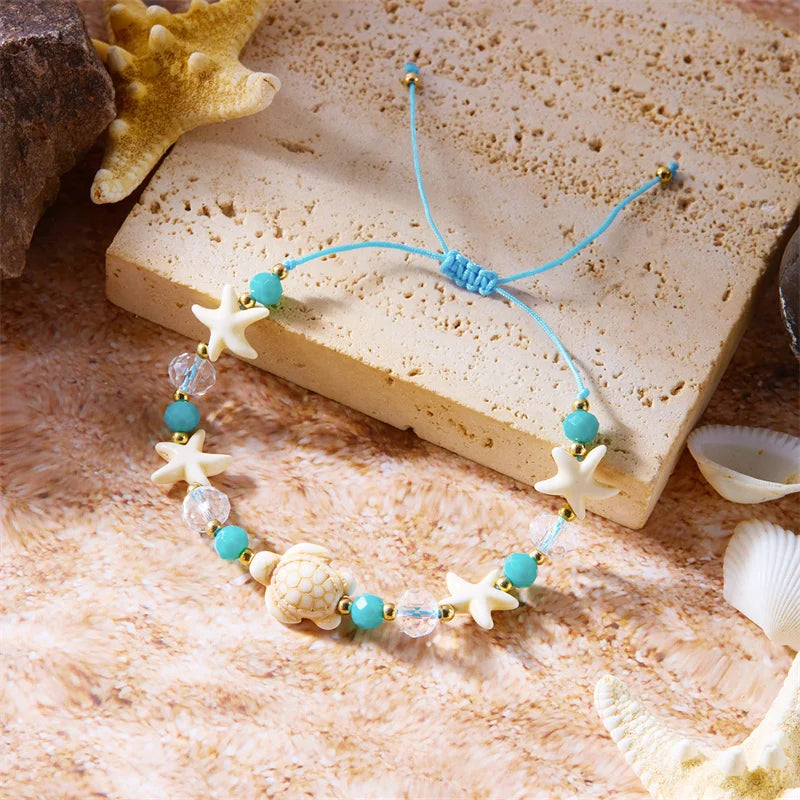 Sommerliches Muschel‑Perlenarmband