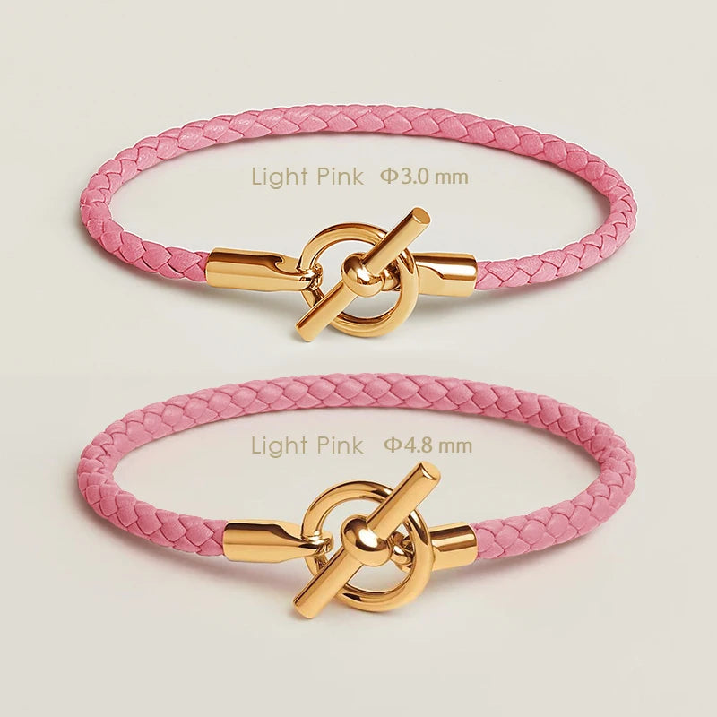 Klassisches Damen Lederarmband von MOONLIGHT mit goldenem OT Verschluss