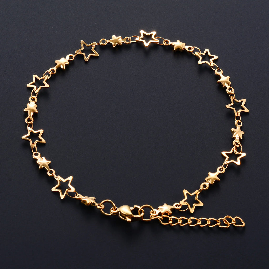 Minimalistische Stern‑Armband aus Edelstahl