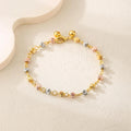 Elegante Perlenarmband mit verstellbarer Gliederkette