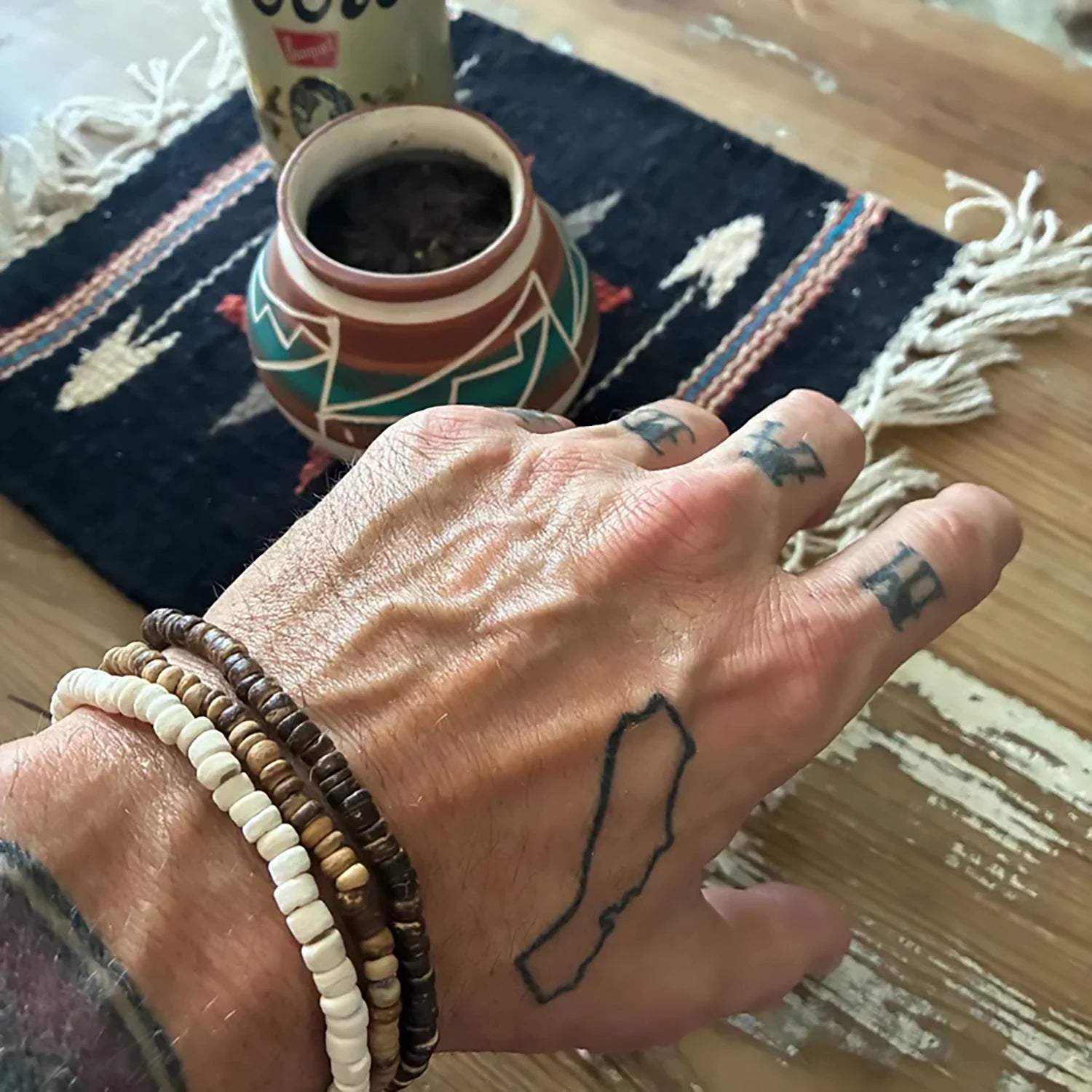 Dreiteiliges Armband Set Surfer Style mit Perlen für den Sommer