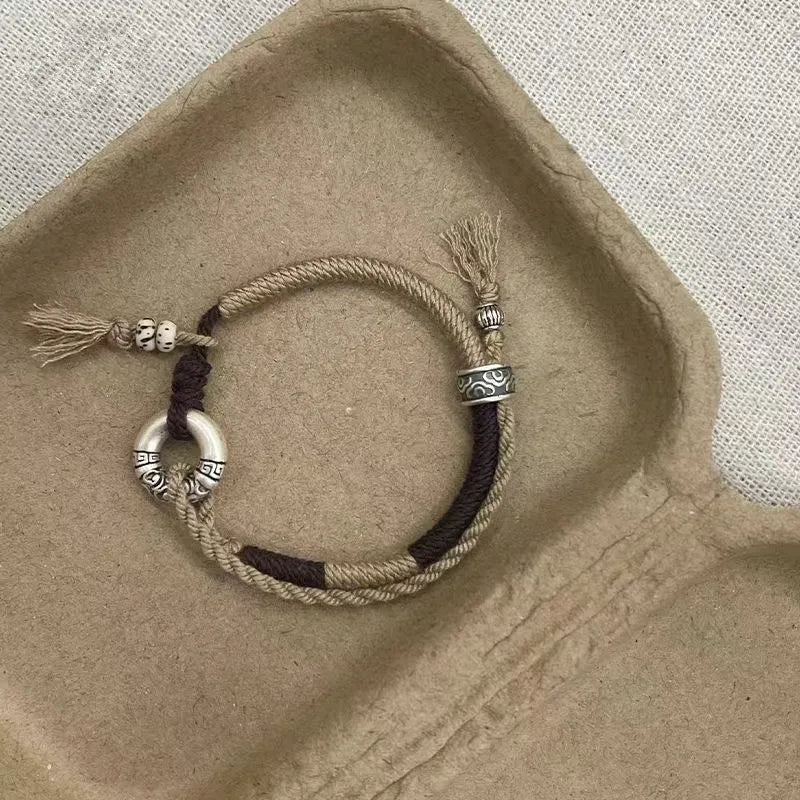 Handgefertigtes Glücks‑Knotenarmband – Rope‑Bracelet