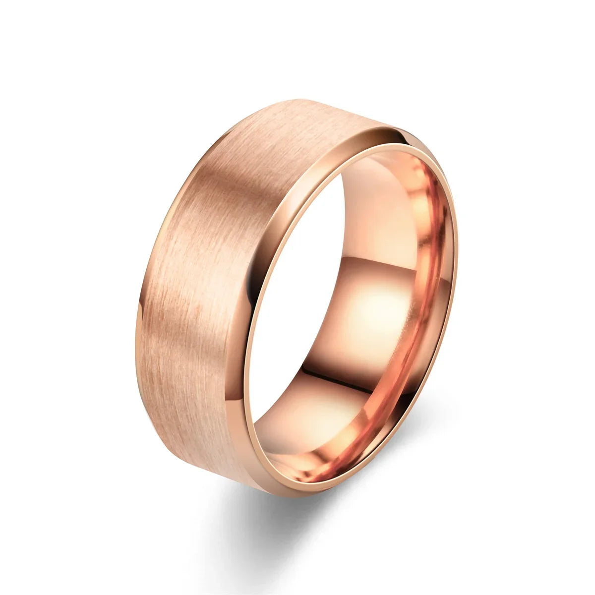 Hochwertiger Ring aus Edelstahl in matter schwarzer Optik