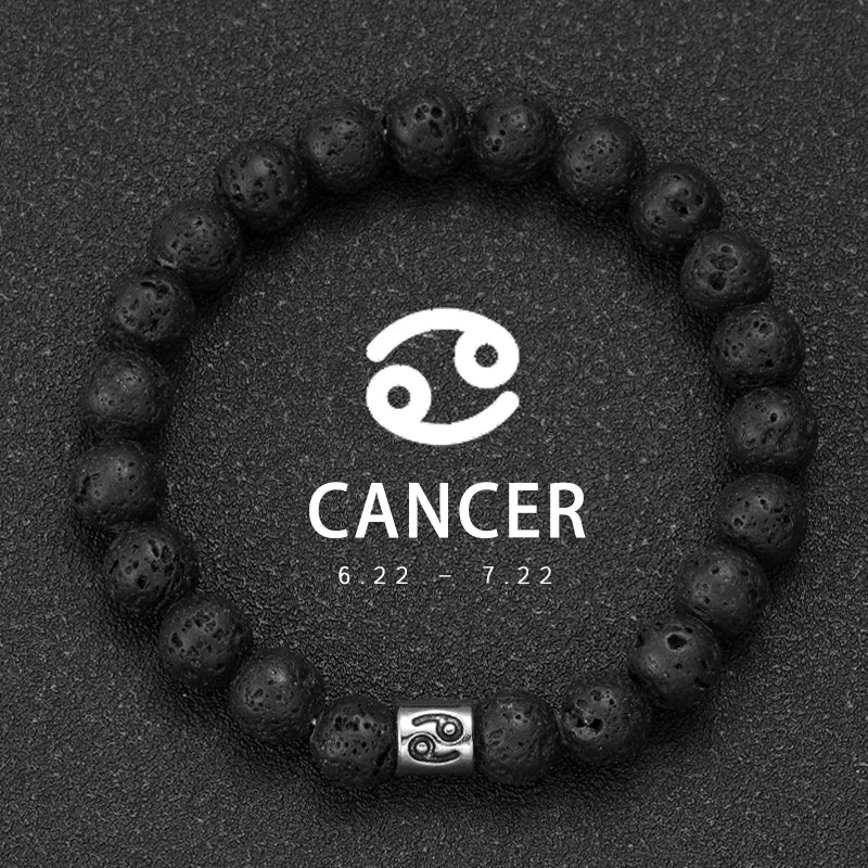 Lavastein – Sternzeichen-Armband für Herren