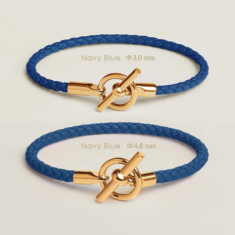 Klassisches Damen Lederarmband von MOONLIGHT mit goldenem OT Verschluss