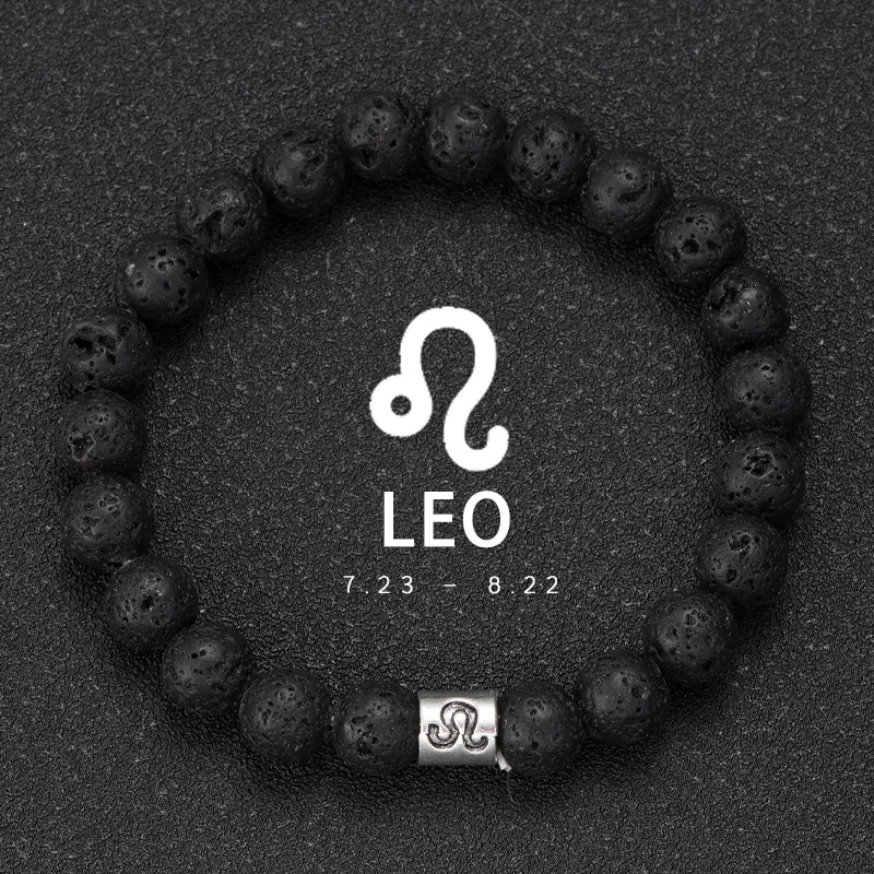 Lavastein – Sternzeichen-Armband für Herren