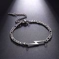 Blitz Charme Armband Für Männer Edelstahl Armband