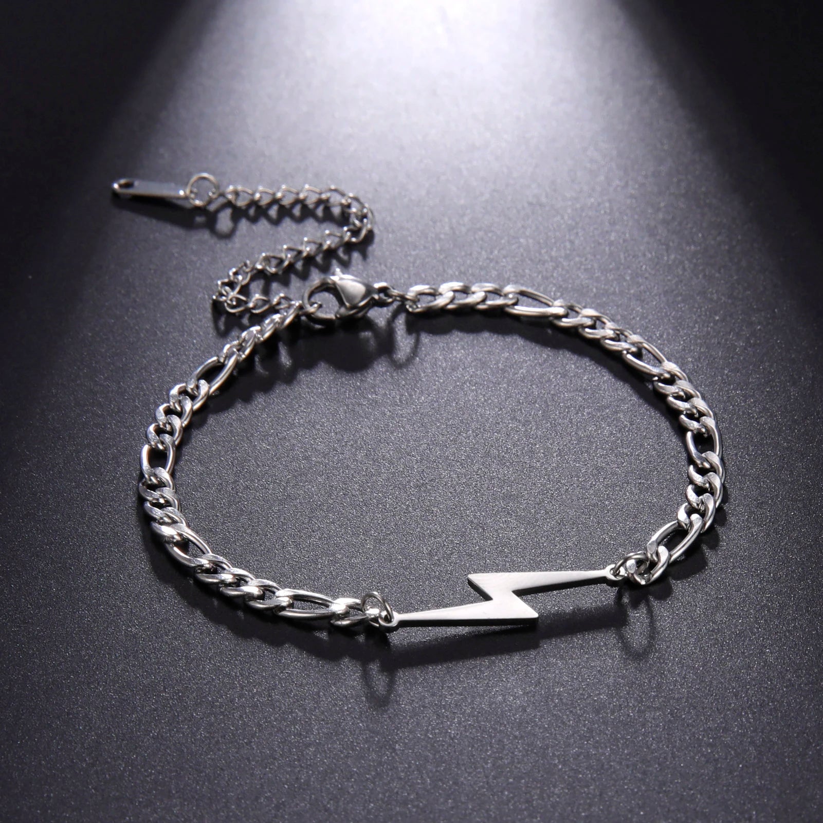 Blitz Charme Armband Für Männer Edelstahl Armband