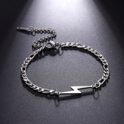 Blitz Charme Armband Für Männer Edelstahl Armband