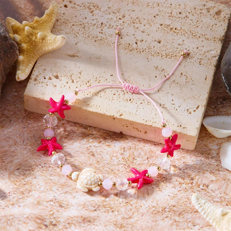 Sommerliches Muschel‑Perlenarmband