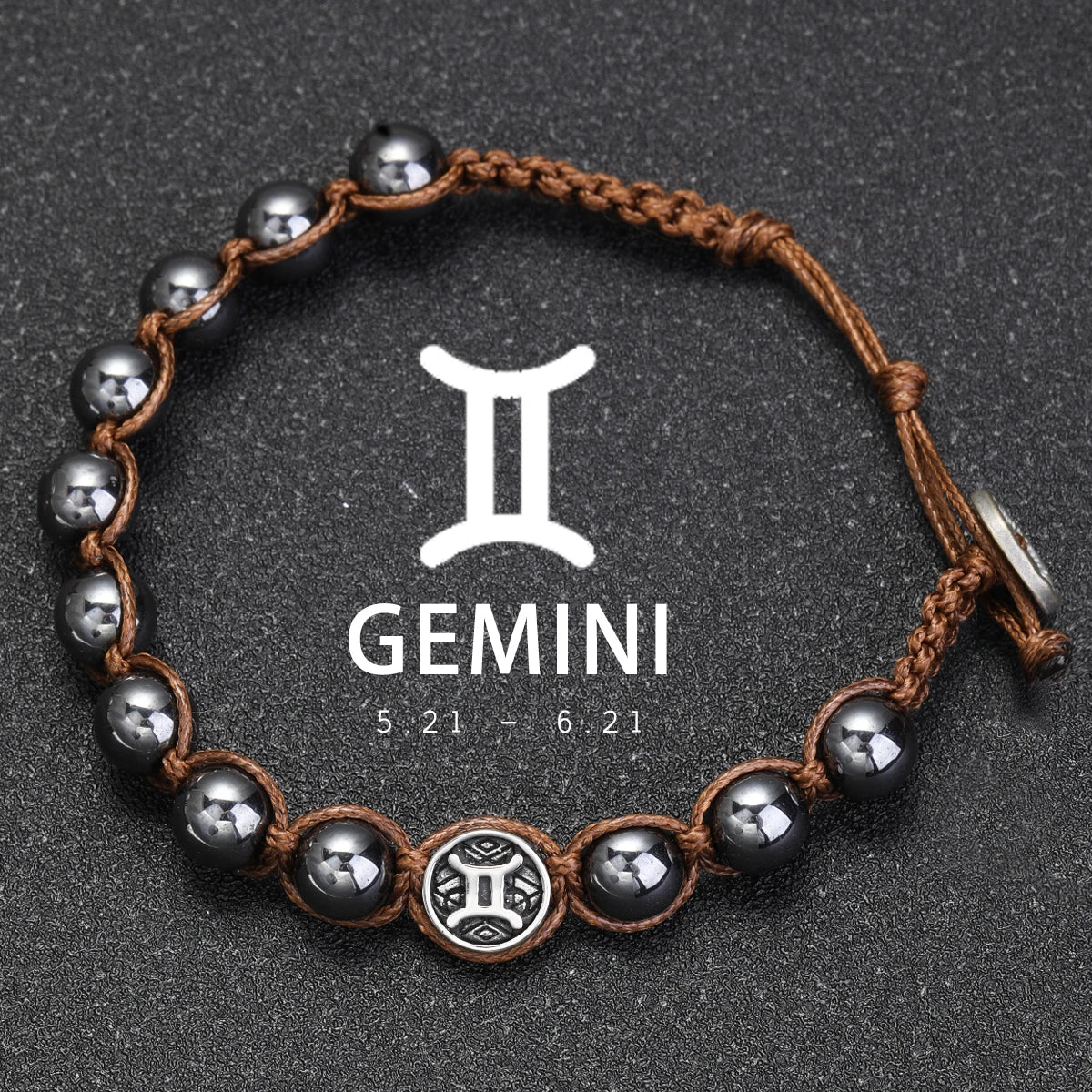 Lavastein – Sternzeichen-Armband für Herren