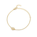 Sonnenblumen-Handkette / Fußkette aus Edelstahl für Damen