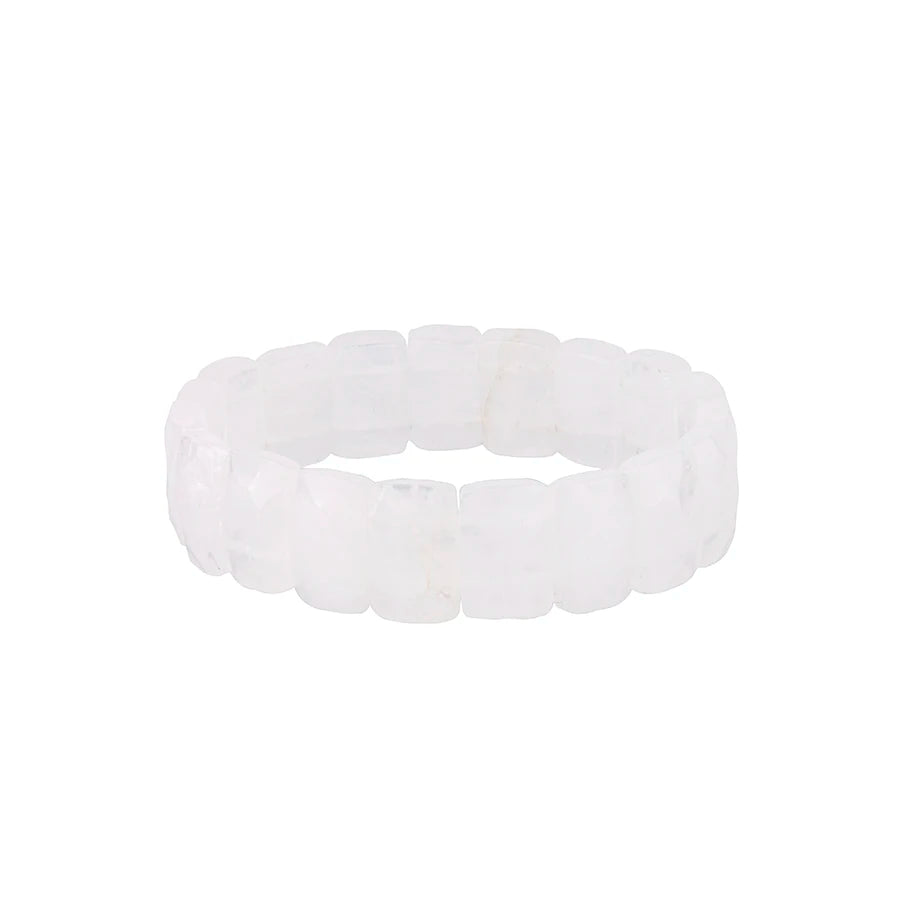 Markantes Natursteinarmband aus Obsidian und Tigerauge, mit seinem rechteckigen Design