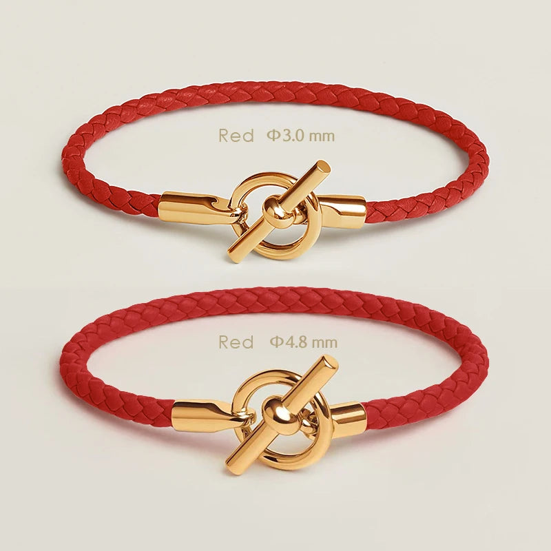 Klassisches Damen Lederarmband von MOONLIGHT mit goldenem OT Verschluss