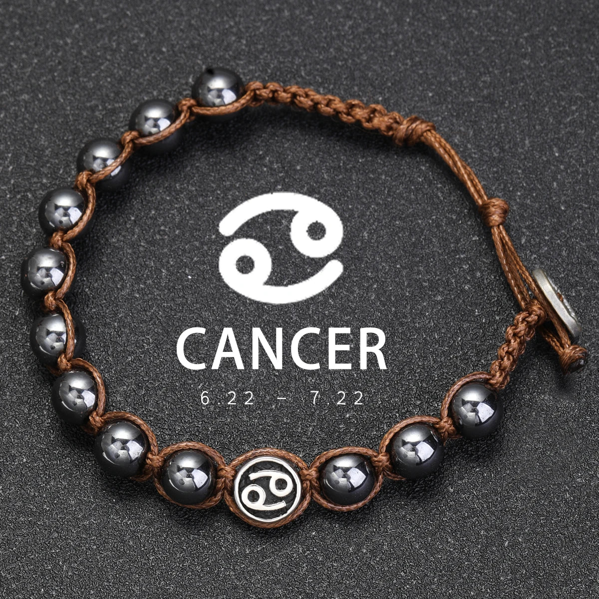 Lavastein – Sternzeichen-Armband für Herren