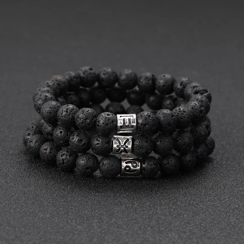 Lavastein – Sternzeichen-Armband für Herren