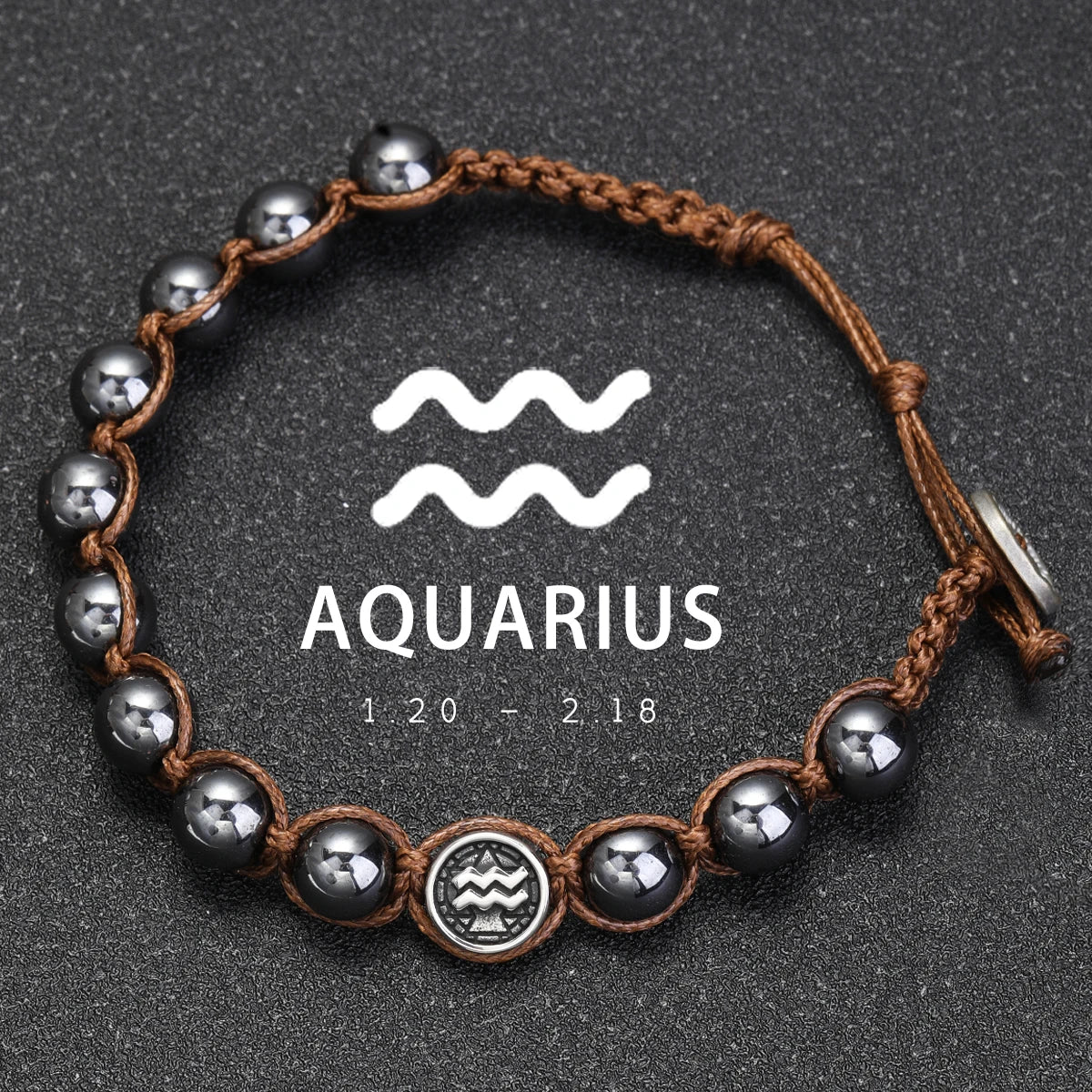 Lavastein – Sternzeichen-Armband für Herren