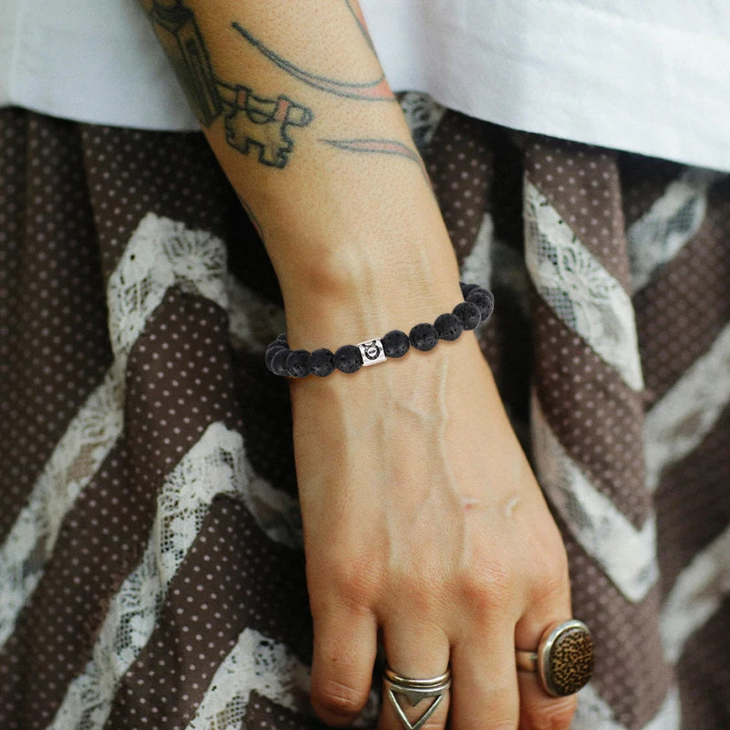 Lavastein – Sternzeichen-Armband für Herren