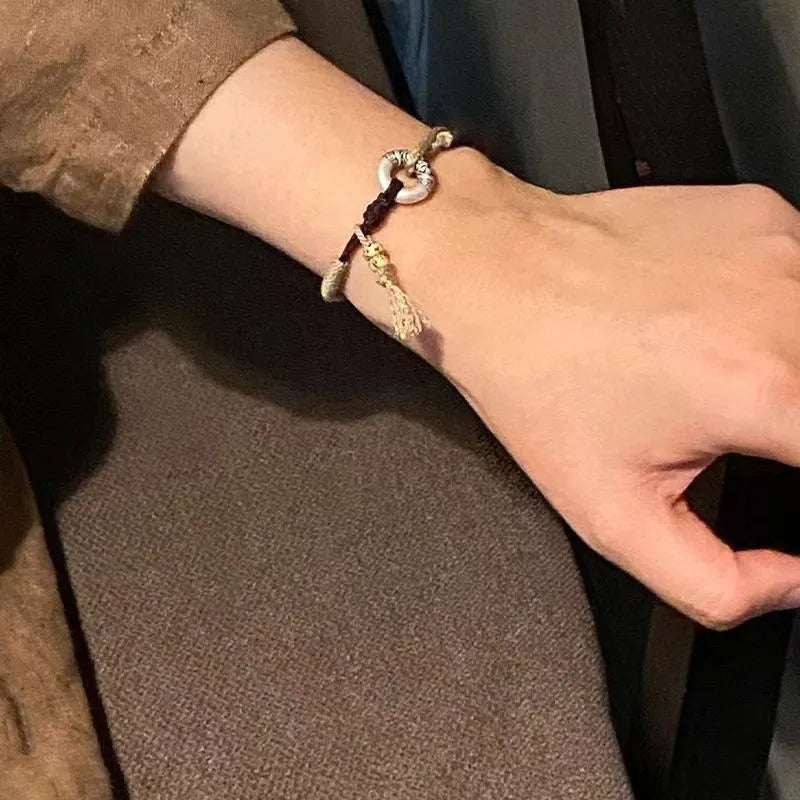 Handgefertigtes Glücks‑Knotenarmband – Rope‑Bracelet