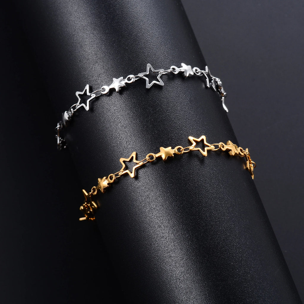 Minimalistische Stern‑Armband aus Edelstahl